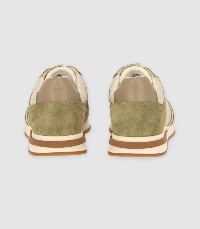 Izac Sneakers Beige Et Kaki