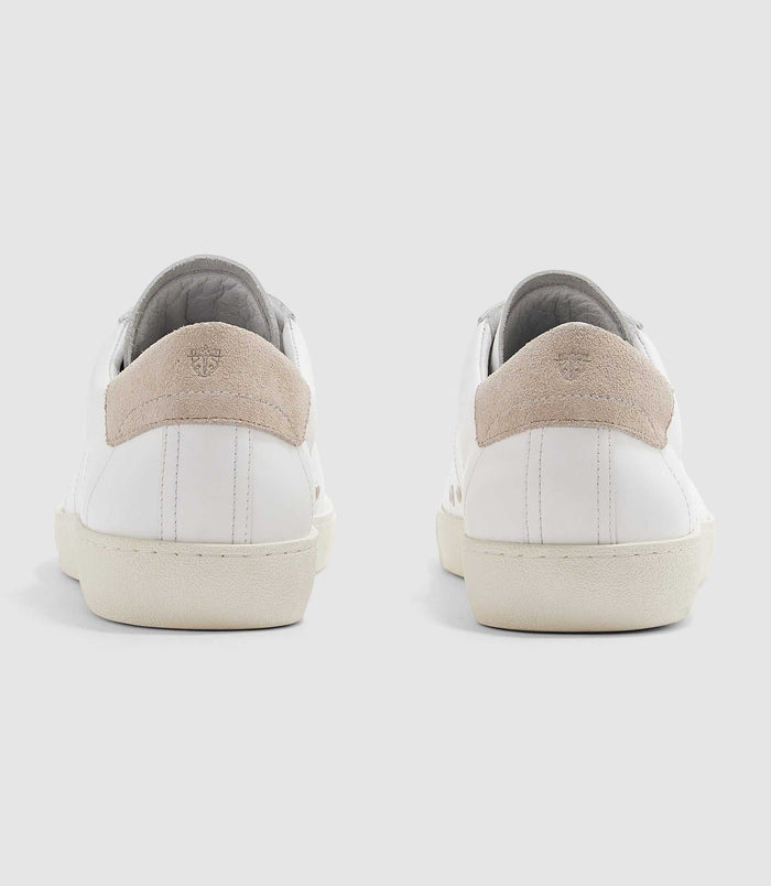 Izac Sneakers Blanches Et Taupe "Elea"