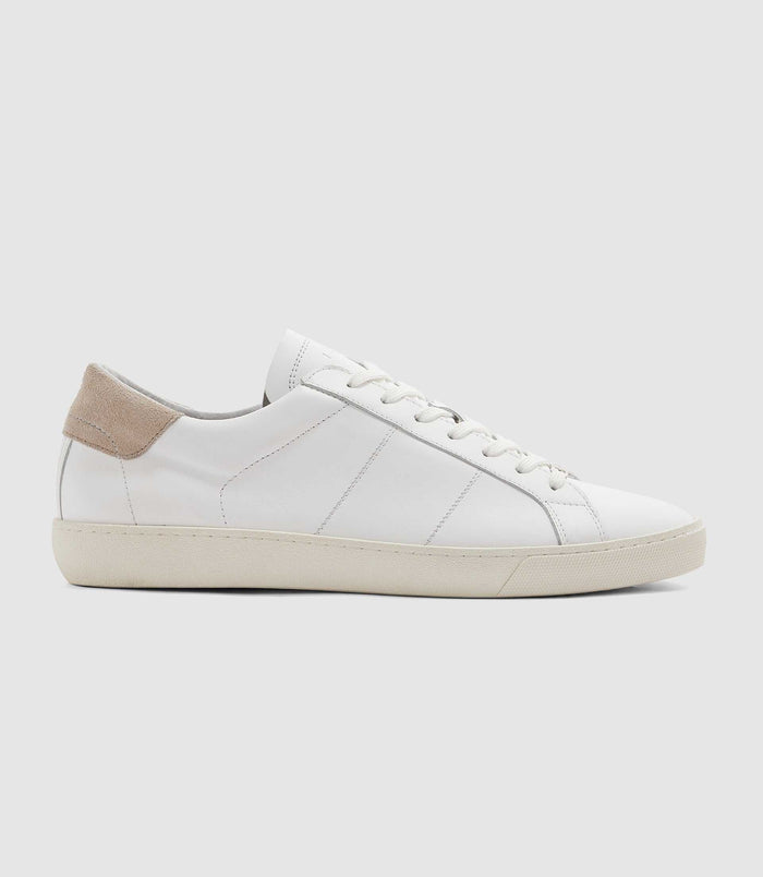 izac Sneakers blanches et taupe "Elea"