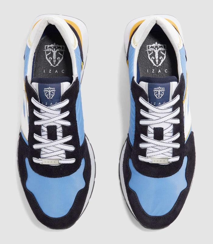 Izac Sneakers Bleu Ciel Et Marine "Edisson"