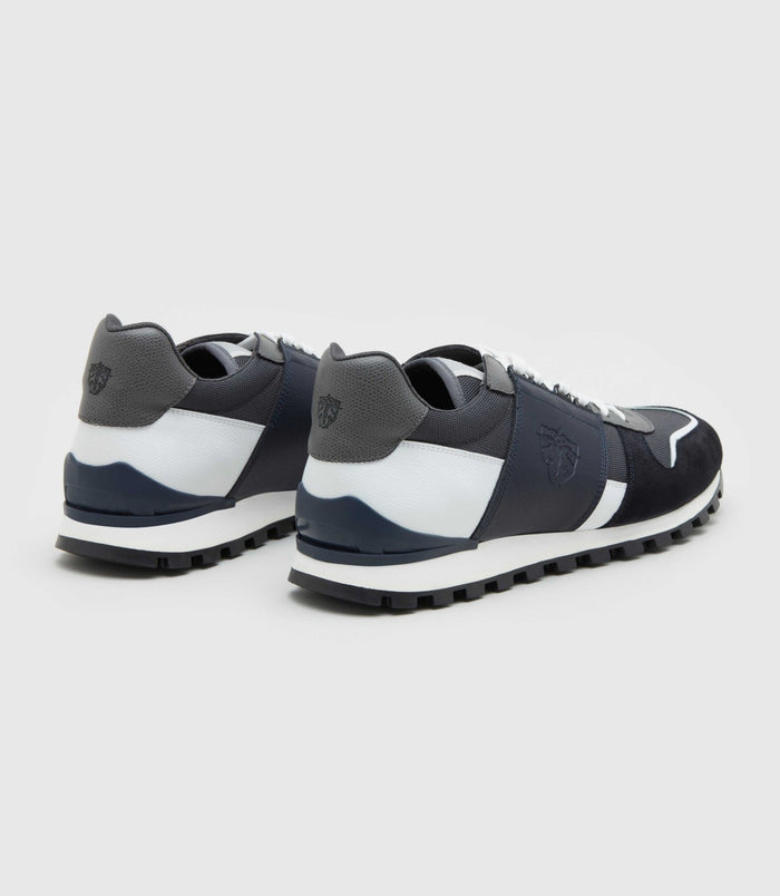 Izac Sneakers En Cuir Anthracite "Perceval"