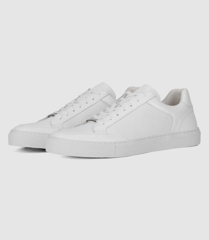 Izac Sneakers En Cuir Blanches ERIC