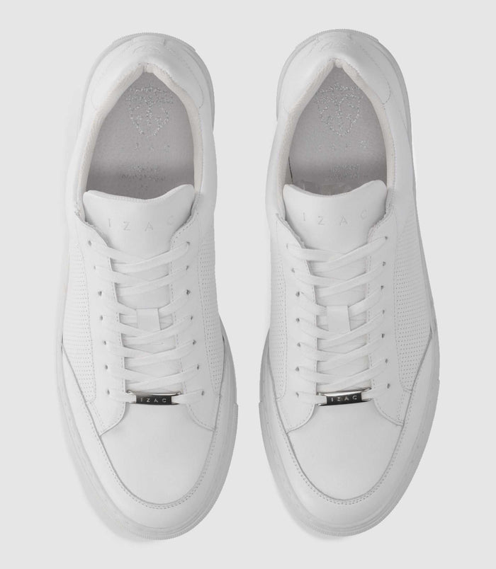 Izac Sneakers En Cuir Blanches ERIC