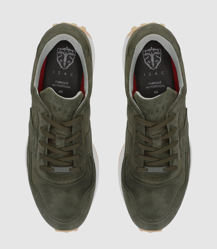 Izac Sneakers En Cuir Kaki OTTO