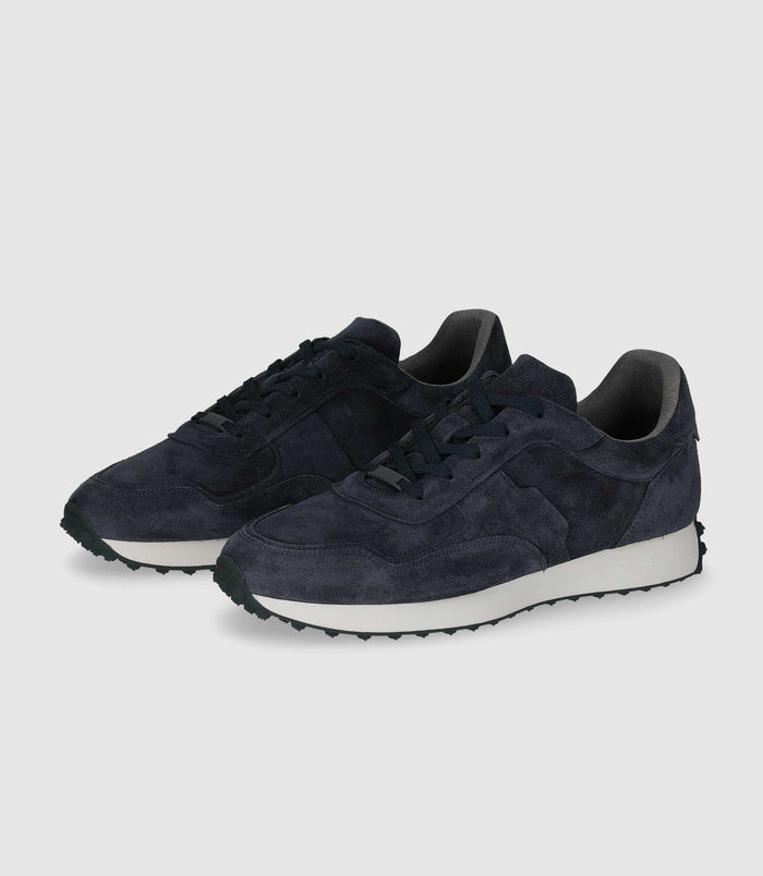 Izac Sneakers En Cuir Marine OTTO