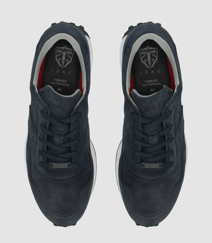 Izac Sneakers En Cuir Marine OTTO