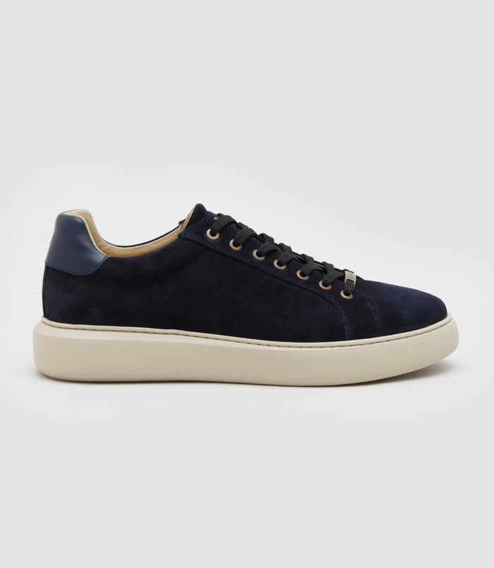 izac Sneakers en cuir marine "Perrig"