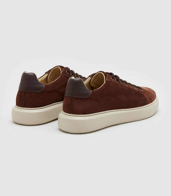 Izac Sneakers En Cuir Marron "Perrig"