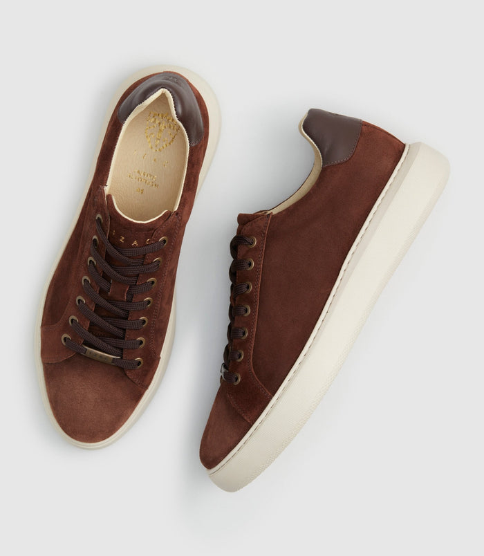 Izac Sneakers En Cuir Marron "Perrig"