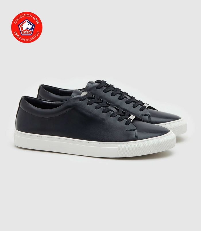 Izac Sneakers En Cuir Noir "Penny"