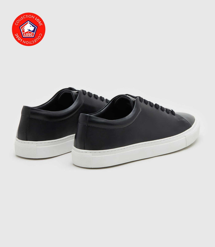 Izac Sneakers En Cuir Noir "Penny"
