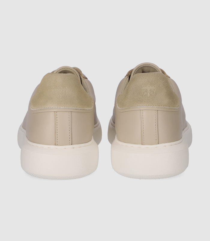Izac Sneakers En Cuir Taupe ETIENNE