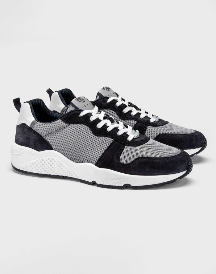 Izac Sneakers Marine Et Gris "Emilio"