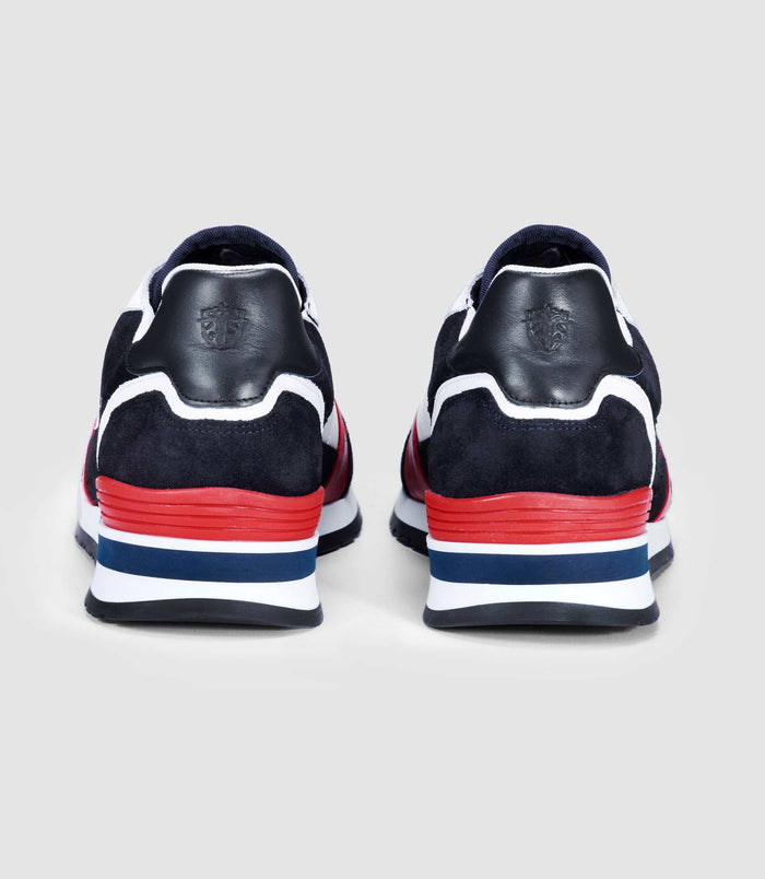 Izac Sneakers Marine Rouge Et Blanche "Elisa"