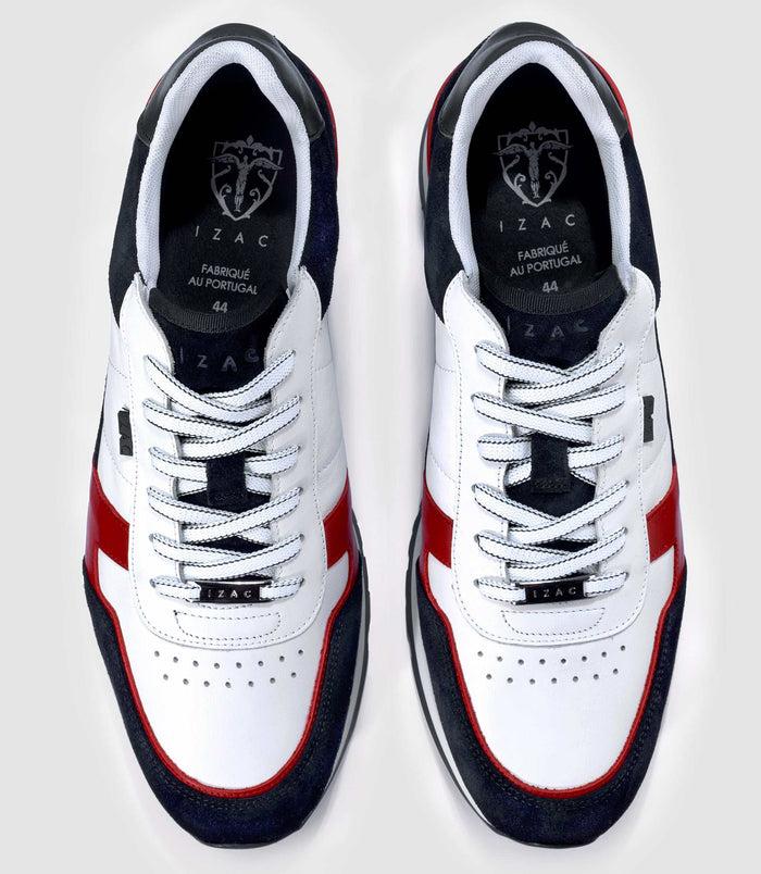 Izac Sneakers Marine Rouge Et Blanche "Elisa"