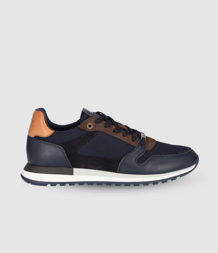 Izac Sneakers Suede Et Textile Marine ORLAND