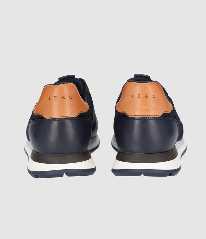 Izac Sneakers Suede Et Textile Marine ORLAND