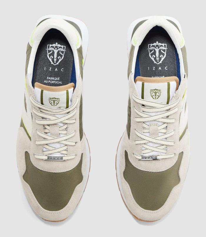 Izac Sneakers Taupe Et Kaki "Edisson"