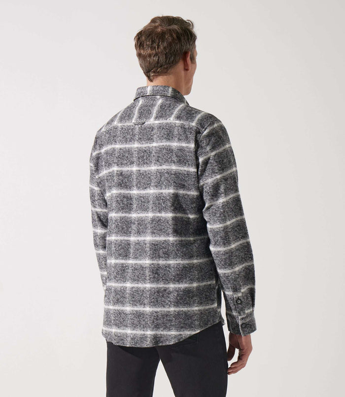 Izac Surchemise à Carreaux Grise Et Blanche JUNON