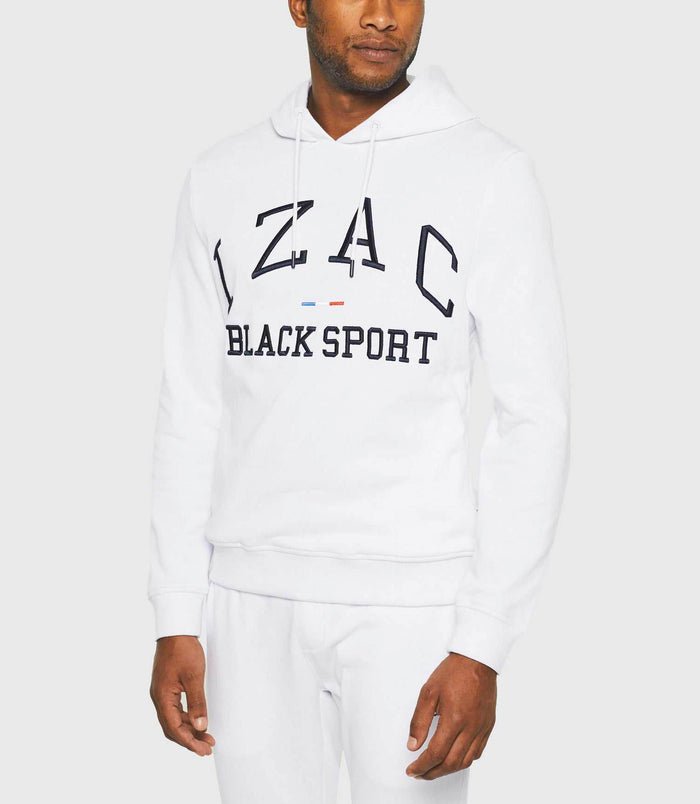 Izac Sweat à Capuche Blanc "Swdenis"