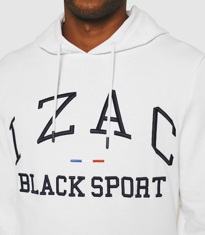 Izac Sweat à Capuche Blanc "Swdenis"