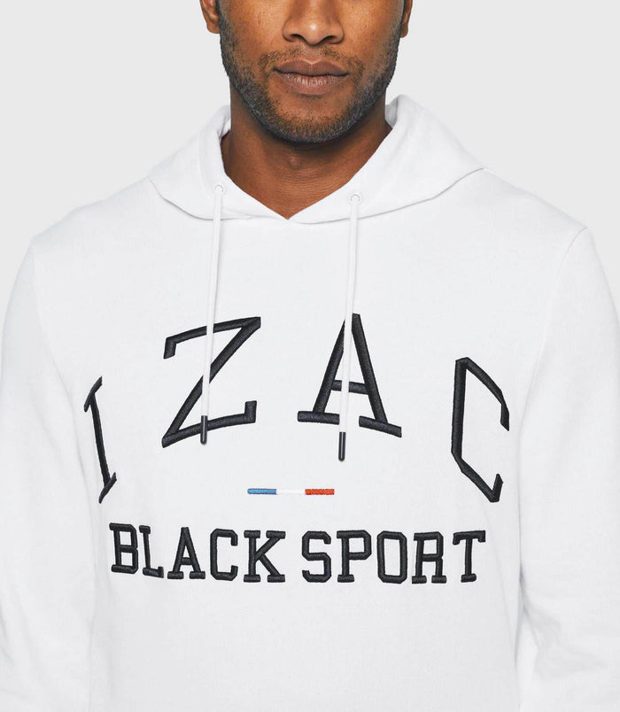 Izac Sweat à Capuche Blanc "Swdenis"