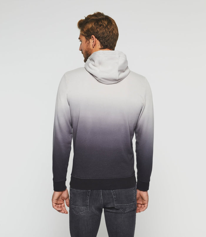 Izac Sweat à Capuche Dégradé Noir Et Gris "Swdidie"