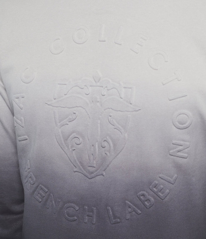 izac Sweat à capuche dégradé noir et gris "Swdidie"