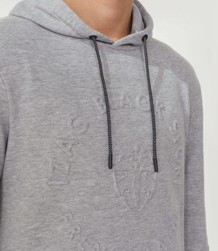 Izac Sweat à Capuche Gris-chine "Swflorin"