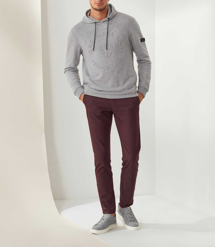 izac Sweat à capuche gris-chine "Swflorin"