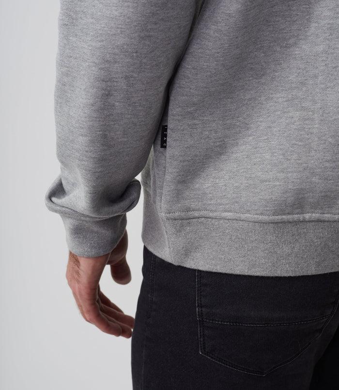 Izac Sweat Col Rond Gris Chiné "Swsolal"