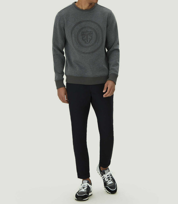 Izac Sweat Col Rond Imprimé Marine "SWlaurik"