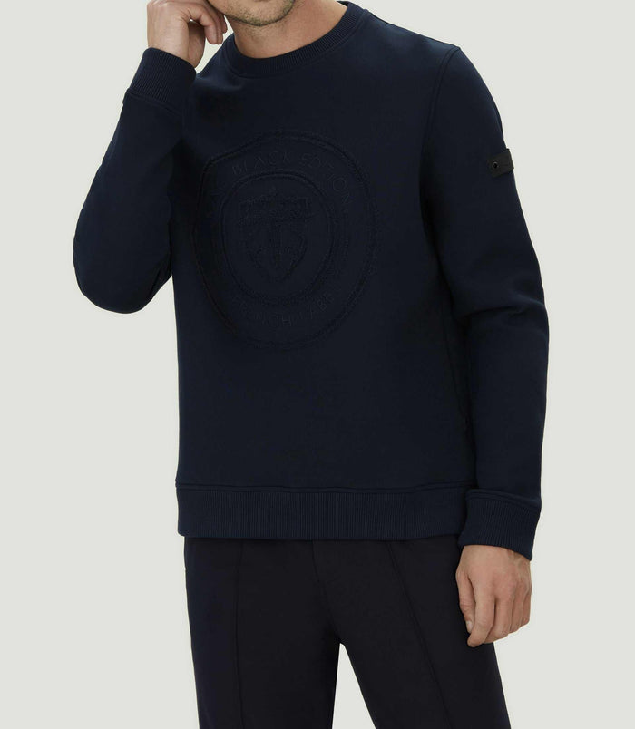 Izac Sweat Col Rond Imprimé Marine "SWlaurik"