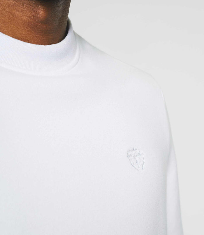 Izac Sweat Col Rond Uni Blanc SWBENJI