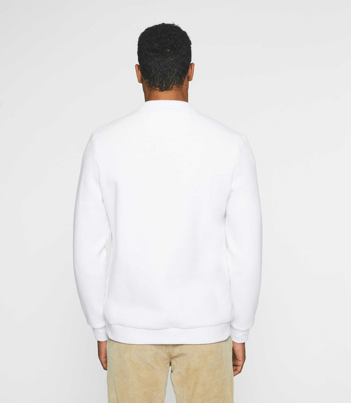 Izac Sweat Col Rond Uni Blanc SWBENJI