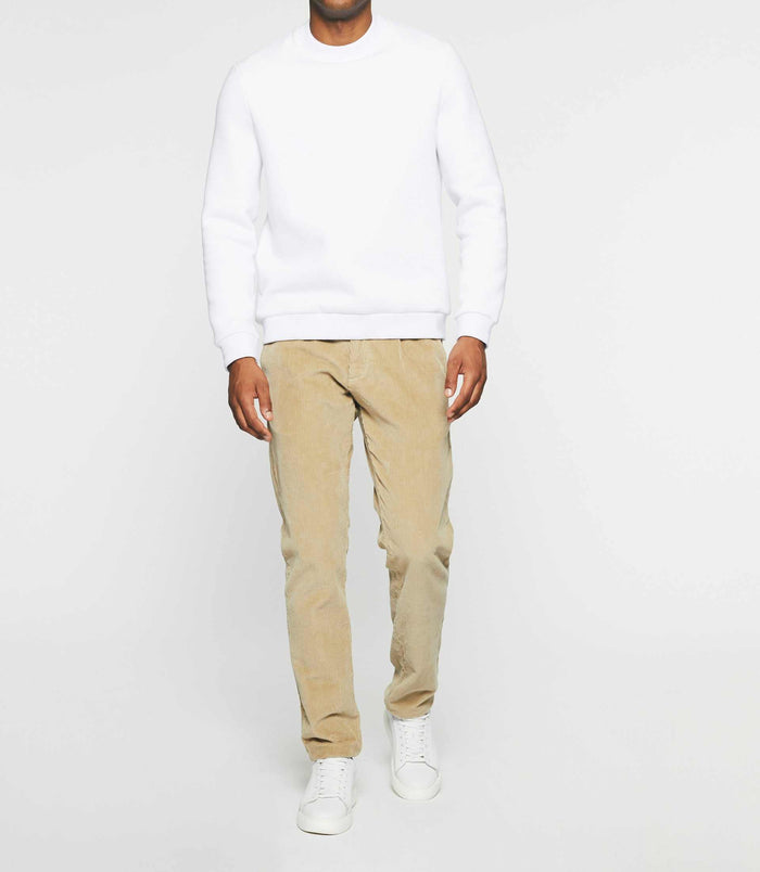 izac Sweat col rond uni blanc SWBENJI