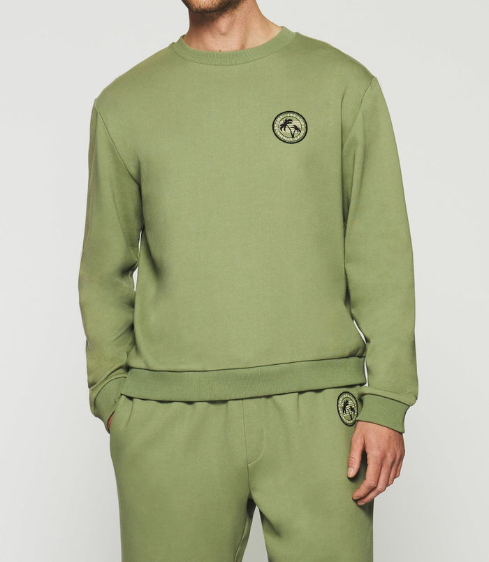 Izac Sweat Manches Longues Kaki SWDARREN