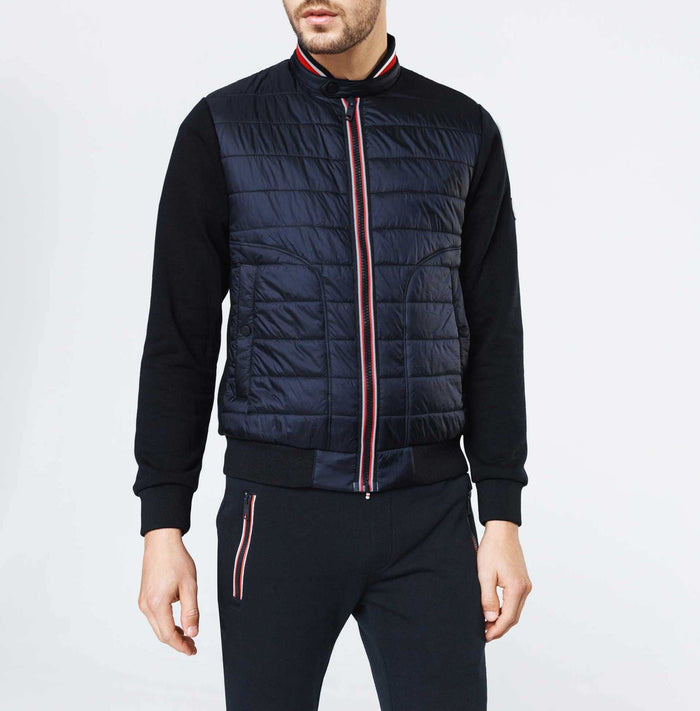 izac Sweat pull zippé col teddy marine "Swneo"