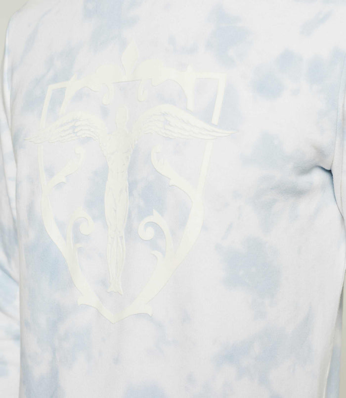 izac Sweat tie & dye bleu et blanc "Swdinis"