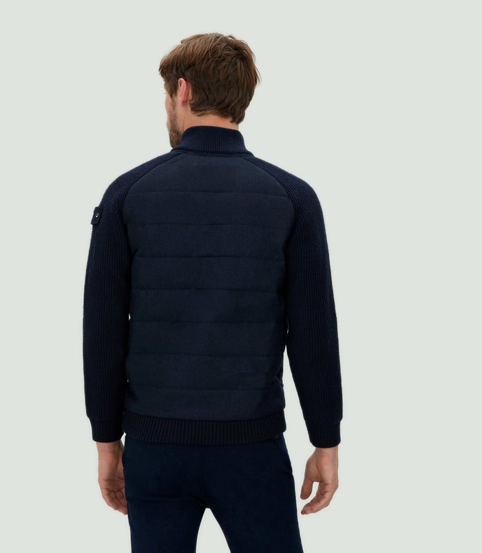 Izac Sweat Zippé Col Montant Marine "SWlestat"