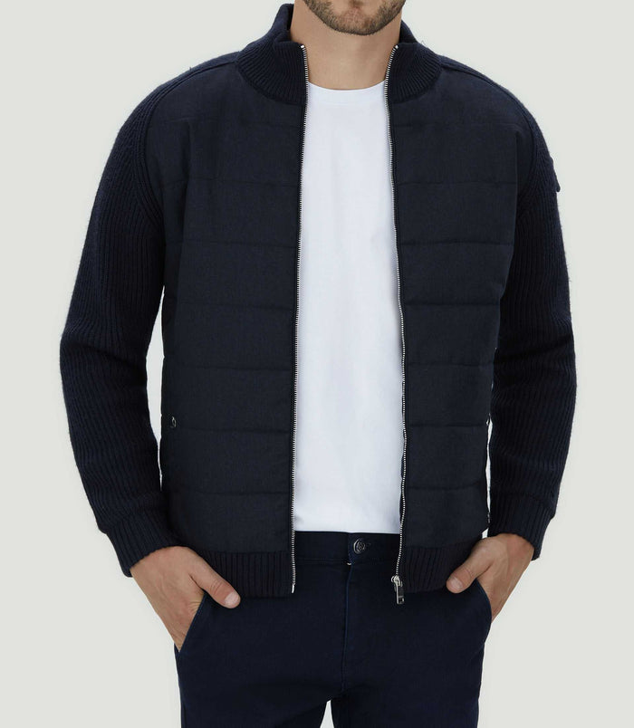izac Sweat zippé col montant marine "SWlestat"