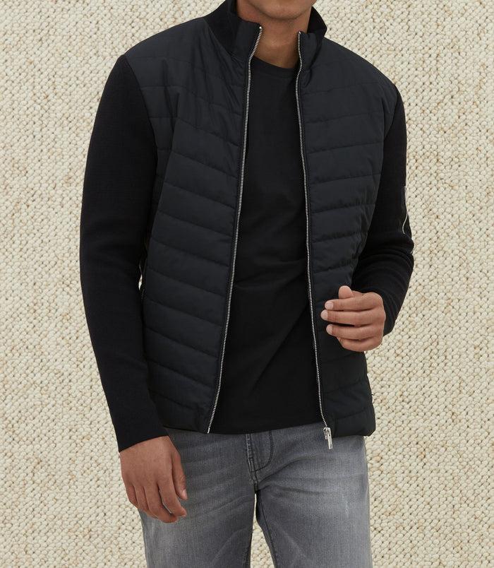 izac Sweat zippé col montant noir "SWlionel"