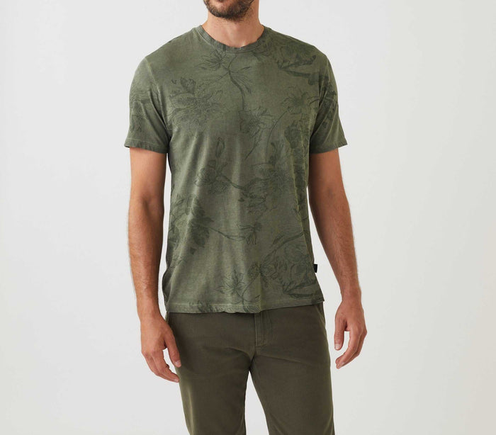 izac T-shirt à manches courtes col rond kaki "Harry"