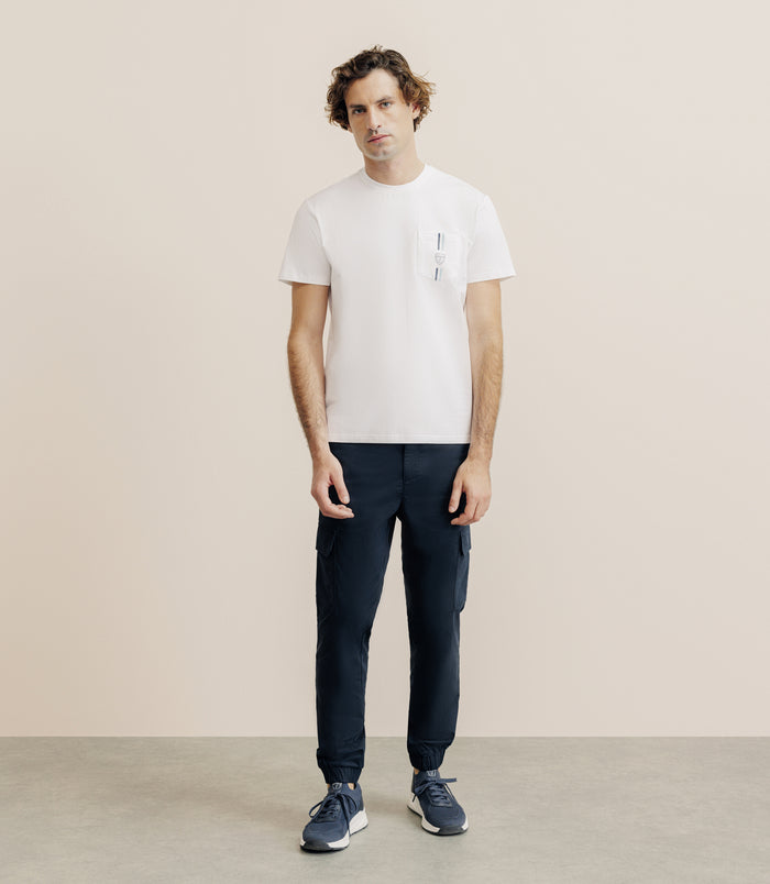Izac T-shirt à Poche Blanc