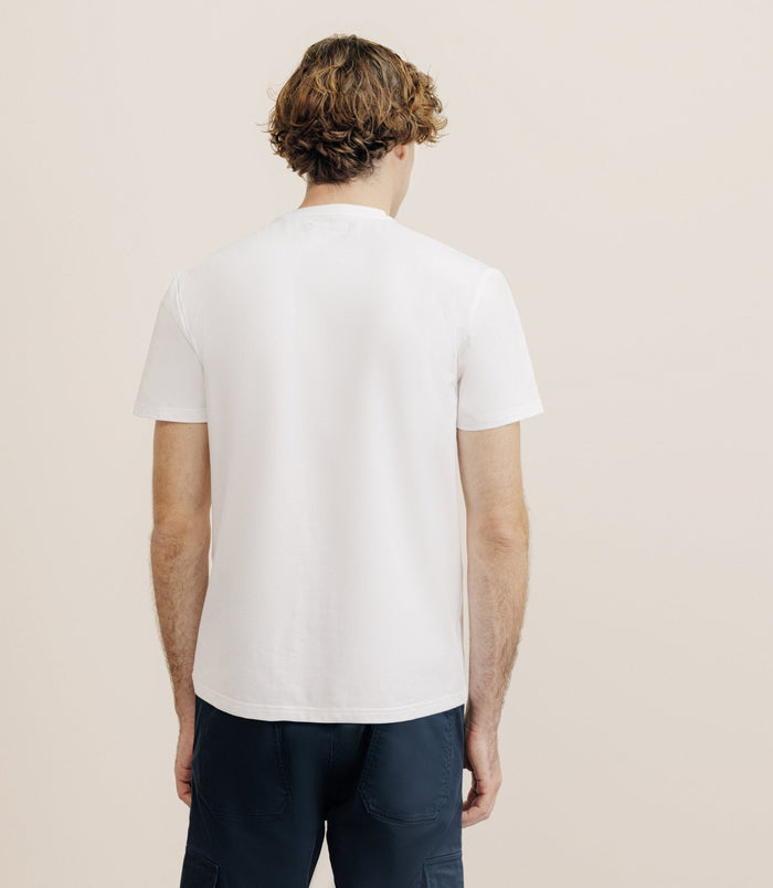 Izac T-shirt à Poche Blanc