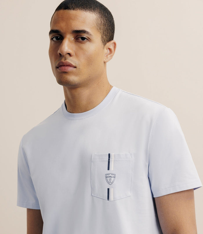 Izac T-shirt à Poche Ciel
