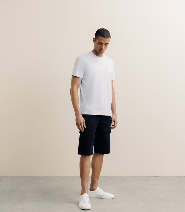 Izac T-shirt à Poche Ciel