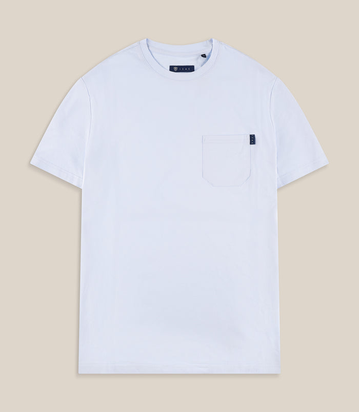 izac T-shirt à poche ciel