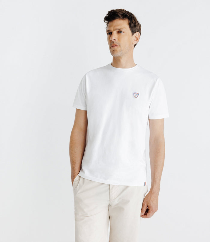 Izac T-shirt Avec Broderie Blanc