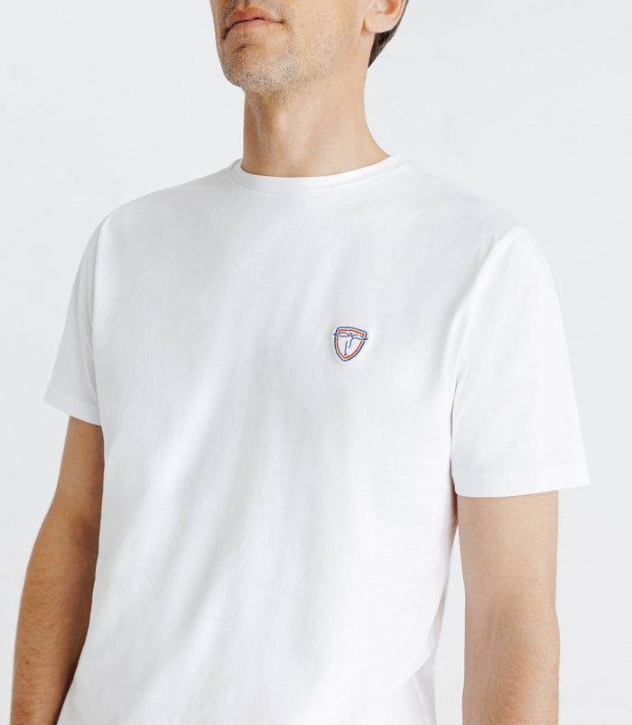 Izac T-shirt Avec Broderie Blanc